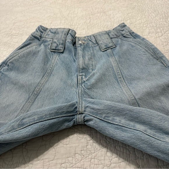 We The Free Sheer Luck Cropped Wide Leg Jeans High Rise Sz.25 Grunge Hippie - Picture 9 of 14